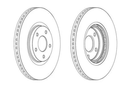 Гальмівний диск передній Nissan Juke, NT400, Qashqai / Renault Koleos I Jurid 562465JC