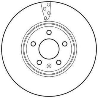 VW диск гальмівний передній (314мм) Audi A4 07-,A5 Jurid 562466JC