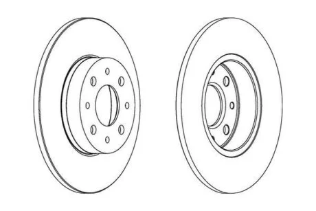 Диск гальмівний (комп. 2шт.) Jurid 562500JC