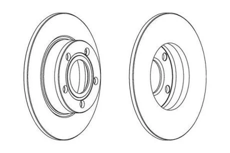 Гальмівний диск задній Audi A6, Allroad Jurid 562503JC