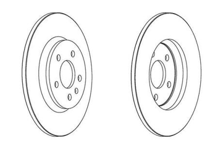 Гальмівний диск задній Audi A4, A5, A6, A7, Q5 Jurid 562505JC