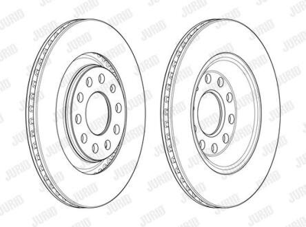 Гальмівний диск задній Audi A4 (B6, B7) Jurid 562510JC