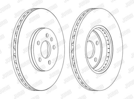 Гальмівний диск передній Audi A4, A5, Q5 Jurid 562511JC-1