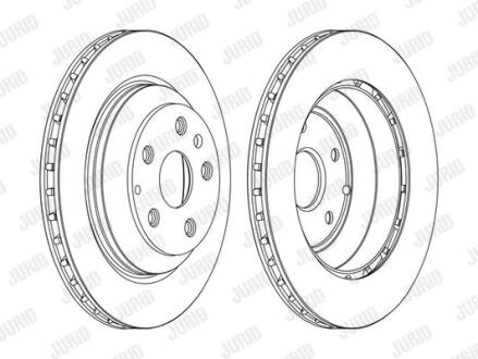 Гальмівний диск задній Audi Q7 / Porsche Cayenne (92A,9PA) Jurid 562513JC-1