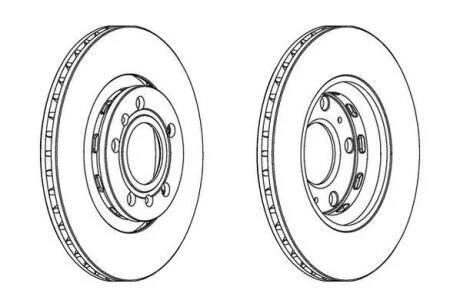 Гальмівний диск задній Audi A8 / VW Phaeton(2002->) Jurid 562514JC