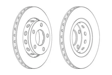Гальмівний диск задній Audi A6 / VW Passat B5 Jurid 562515JC