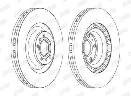 Гальмівний диск передній Audi A8 / VW Phaeton Jurid 562517JC-1