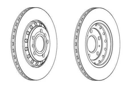 Гальмівний диск задній Audi A8 / VW Phaeton(2002->) Jurid 562518JC