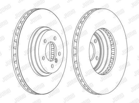 Гальмівний диск передній BMW 3-Series (E90,E91,E92,E93), X1 (E84) Jurid 562519JC-1