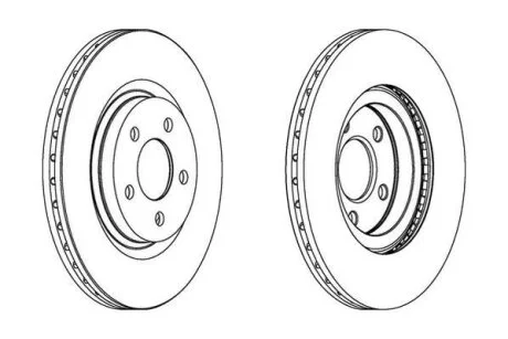 Диск гальмівний (комп. 2шт.) Jurid 562524JC