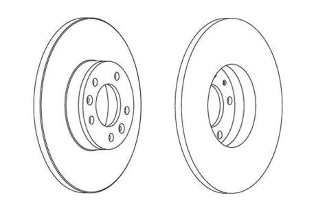 Гальмівний диск задній Citroen JUMPY II / FIAT SCUDO / PEUGEOT EXPERT TEPEE / TOYOTA PROACE Jurid 562525JC