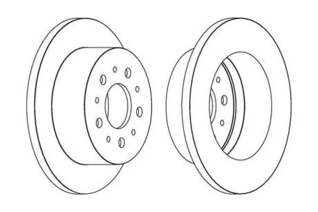 Гальмівний диск задній Peugeot Boxer / Citroen Jumper / Fiat Ducato Jurid 562526JC