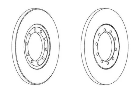 FORD диск гальмівний задн.Transit 06- Jurid 562537JC