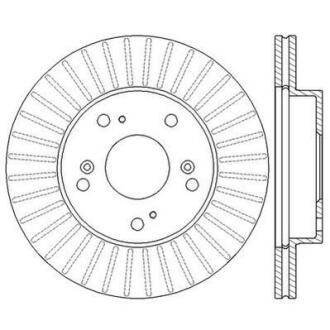 Гальмівний диск передній ACURA RSX Купе / HONDA CIVIC VII, CR-Z, INTEGRA Jurid 562548JC