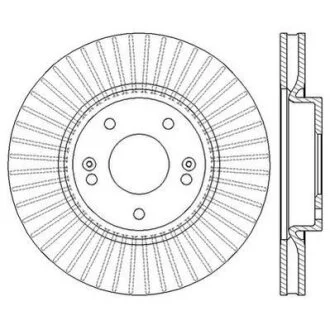 Диск гальмівний (комп. 2шт.) Jurid 562550JC