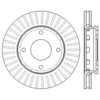 Гальмівний диск передній MITSUBISHI Colt / SMART Forfour Jurid 562575JC