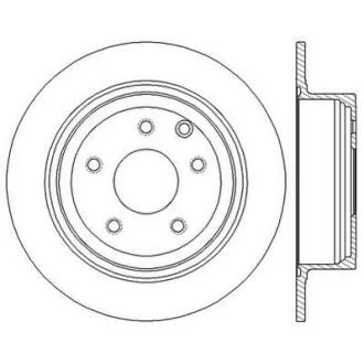 Гальмівний диск задній Nissan Altima, Juke, Maxima, Tiida, Teana, Sentra, Qashqai, Pulsar, NV200 Jurid 562576JC