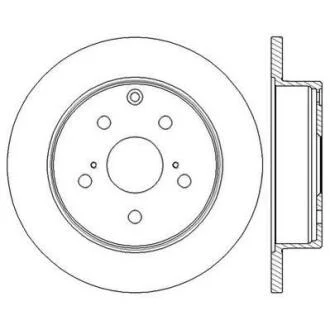 Гальмівний диск задній Toyota Mark X, RAV-4 III, IV / Lexus HS Jurid 562601JC
