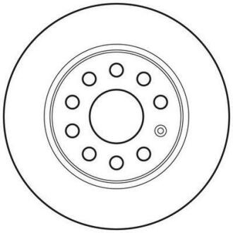 Гальмівний диск задній Audi A1,A3/Seat Leon/Skoda Octavia/VW Caddy,Golf Jurid 562614JC