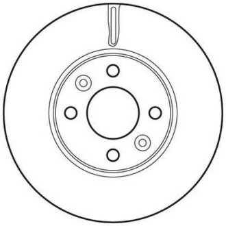 Гальмівний диск передній DACIA Dokker, Lodgy / MERCEDES-BENZ Citan / NISSAN Micra / RENAULT Zoe, Twi Jurid 562636JC