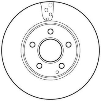 Гальмівний диск передній Mercedes C-Class (W204, S204, C204) (2007->) Jurid 562637JC