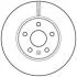 Гальмівний диск передній Chevrolet Aveo, Cruze / Opel Astra J Jurid 562642JC (фото 1)