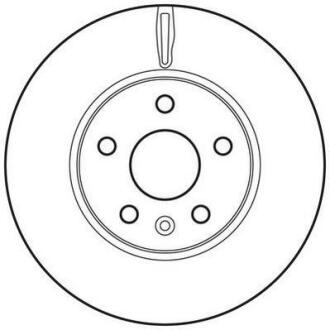 Гальмівний диск передній Chevrolet Aveo, Cruze / Opel Astra J Jurid 562642JC