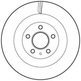 Гальмівний диск задній Audi A4 (B8), A7, Q5 Jurid 562645JC