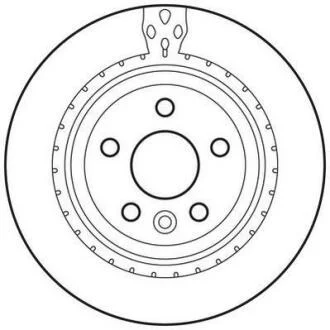 Гальмівний диск задній Volvo S60, S80, V60, V70, XC70 Jurid 562650JC