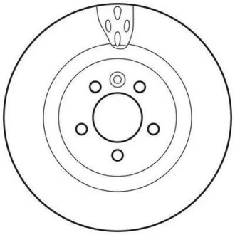 Гальмівний диск Jurid 562654JC (фото 1)