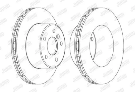 LANDROVER Диск гальмівний передн.Discovery II 98-04 Jurid 562685JC-1