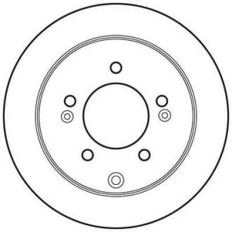 Гальмівний диск задній KIA Cerato II, Soul I Jurid 562686JC