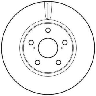 Гальмівний диск передній Lexus IS / Toyota Crown, Mark Jurid 562689JC