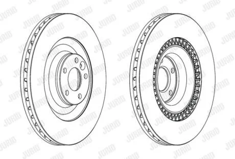 Гальмівний диск передній Audi A8 Jurid 562696JC-1