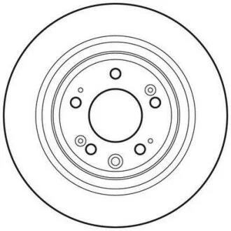 Гальмівний диск задній Honda Accord VIII, IX Jurid 562697JC