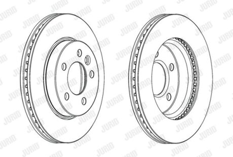 Гальмівний диск передній VW Amarok (2011->) Jurid 562722JC-1