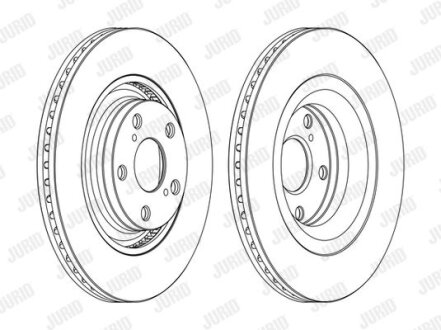 TOYOTA Диск гальмівний передн.Avensis 2.0D-4D/2.2D-4D 08- Jurid 562726JC-1