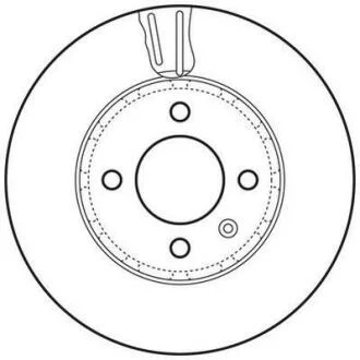 Тормозной диск передний (256x22 мм) Seat Mii Skoda Citigo VW Load UP 11- Jurid 562727JC