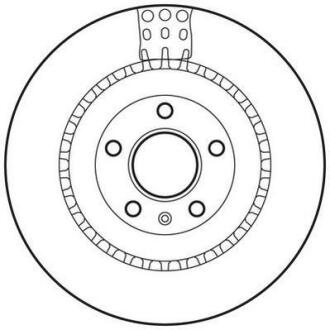 Гальмівний диск задній Audi A4, A5, A6, A7, A8, Q5, Q7 / VW Touareg / Porsche Macan Jurid 562735JC