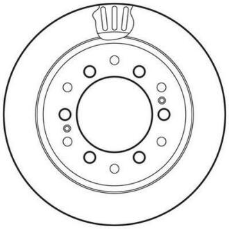 Гальмівний диск задній Lexus GX / Toyota FJ Cruiser, Land Cruiser Jurid 562738JC