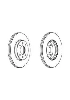 Гальмівний диск передній Hyundai Accent IV, Solaris, i20 / KIA Rio III, Jurid 562742JC