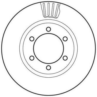 Тормозной диск передний (338x28) Toyota Land Cruiser Prado 02-10 Jurid 562743JC