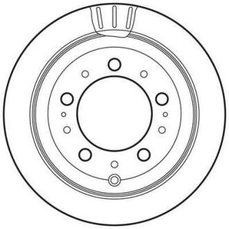 Гальмівний диск задній Lexus LX / Toyota Land Cruiser 100 Jurid 562744JC
