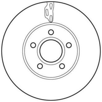 Гальмівний диск передній FORD C-max, Focus Jurid 562752JC