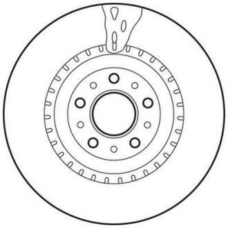 Гальмівний диск передній FIAT 500L, Doblo / Opel Combo Jurid 562760JC