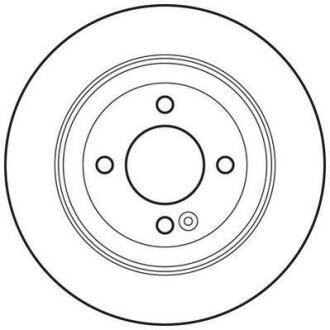 Гальмівний диск задній Hyundai Accent IV, Solaris, i20 II, III / KIA Rio III, IV, Stonic Jurid 562764JC