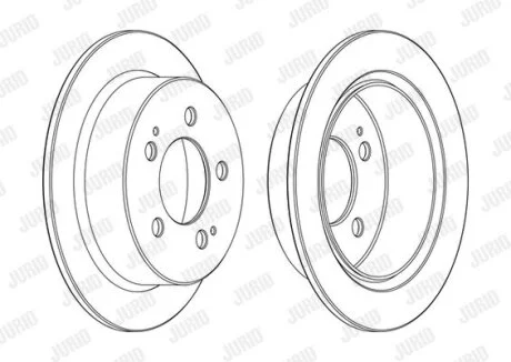 Диск тормозной (комп. 2шт.) Jurid 562775JC