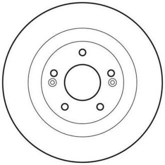Гальмівний диск задній Hyundai Santa Fe II (2005-2012) Jurid 562779JC