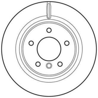Гальмівний диск задній BMW 1-Series (E88, E82) Jurid 562786JC