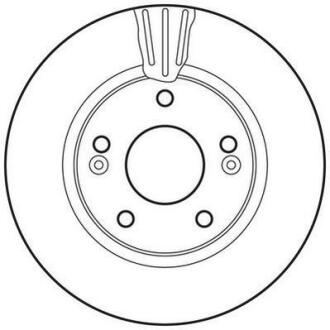 Гальмівний диск передній Hyundai Galloper, Highway, Santa Fe, Trajet Jurid 562789JC